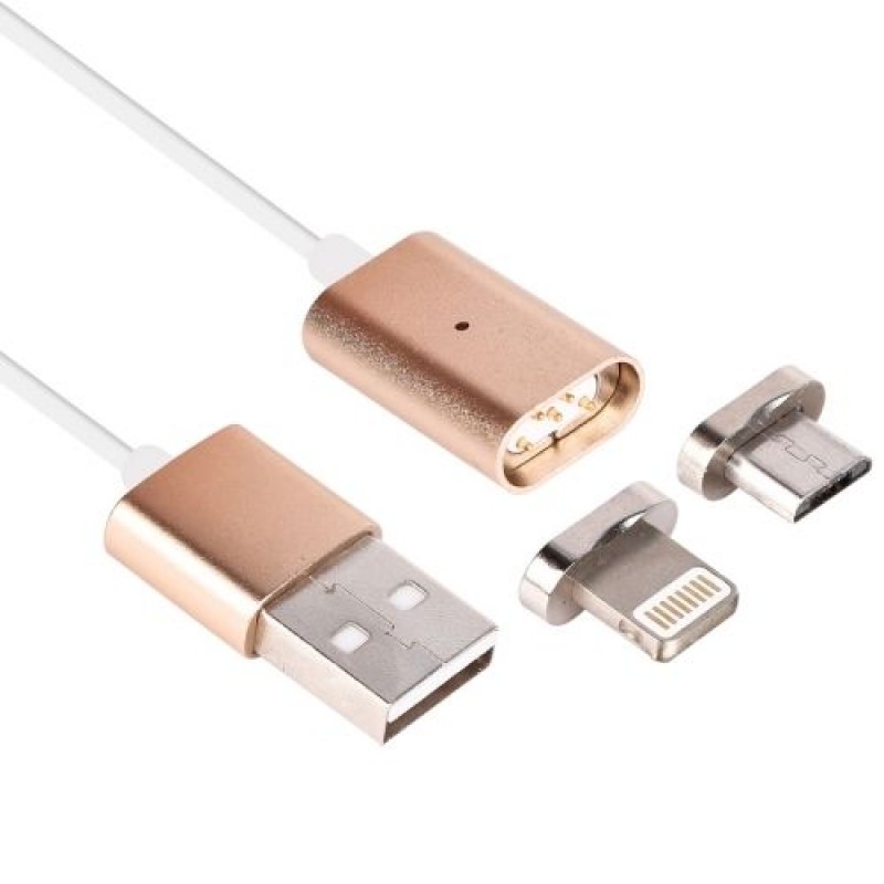 2 in 1 cavo di ricarica per iPhone e Android MAGNETICO USB Lightning a Micro