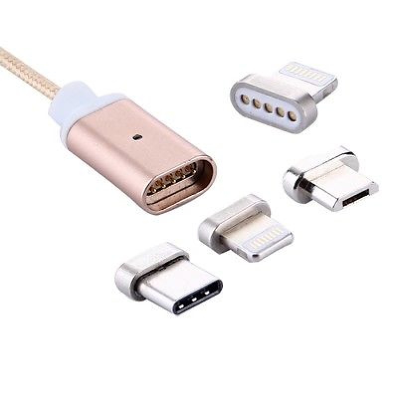 3 in 1 cavo di ricarica per Samsung, HTC, Sony, MAGNETICO USB Micro 8 PIN