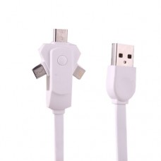 3 in 1 cavo di ricarica per iPhone e Android REVERSIBILE USB SPEED 100 CM