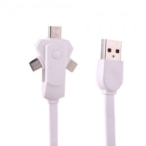 3 in 1 cavo di ricarica per iPhone e Android REVERSIBILE USB SPEED 100 CM