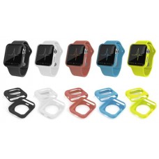 CASE COVER CUSTODIA IN GOMMA TPU GEL SILICONE Per Apple Smart Watch iWatch 42 mm