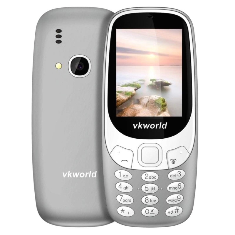 VKWORLD Z3310 FEATURE PHONE  2.4 INCH 3D SCREEN, 1450MAH BATTERY  CLASS K - GRIGIO