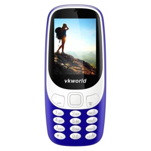 VKWORLD Z3310 FEATURE PHONE  2.4 INCH 3D SCREEN, 1450MAH BATTERY  CLASS K - BLUE