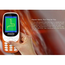 VKWORLD Z3310 FEATURE PHONE  2.4 INCH 3D SCREEN, 1450MAH BATTERY  CLASS K - ARANCIONE