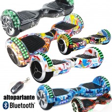 HOVERBOARD 6,5 POLLICI CON LUCI LED E BLUETOOTH SPEAKER - SELF BALANCE SMART OVERBOARD 