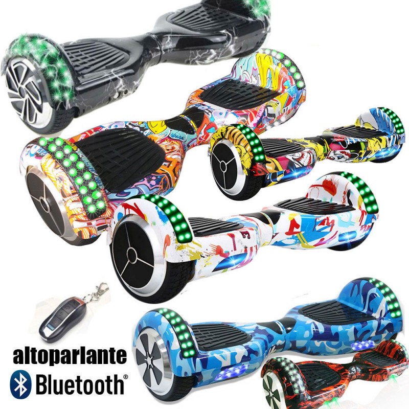 Hoverboard Overboard 6.5 Con Luci LED E Bluetooth &ndash; Autobilanciante Colori Vari