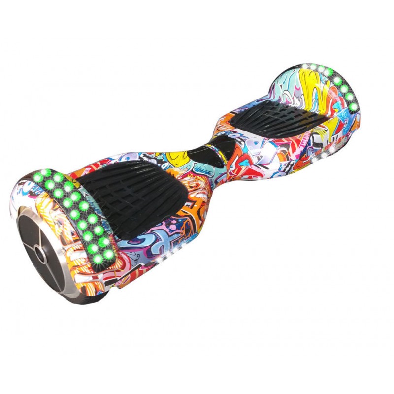 HOVERBOARD 6,5 POLLICI CON LUCI LED E BLUETOOTH SPEAKER - SELF BALANCE SMART OVERBOARD 