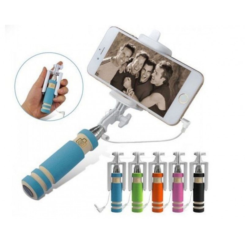 MINI ASTA STICK SELFIE UNIVERSALE MONOPOD AUTOSCATTO ESTENSIBILE PER SMARTPHONE